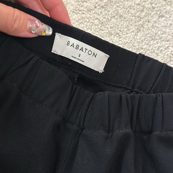 Aritzia Babaton Dexter Pants Sz S Black - Picture 1 of 9